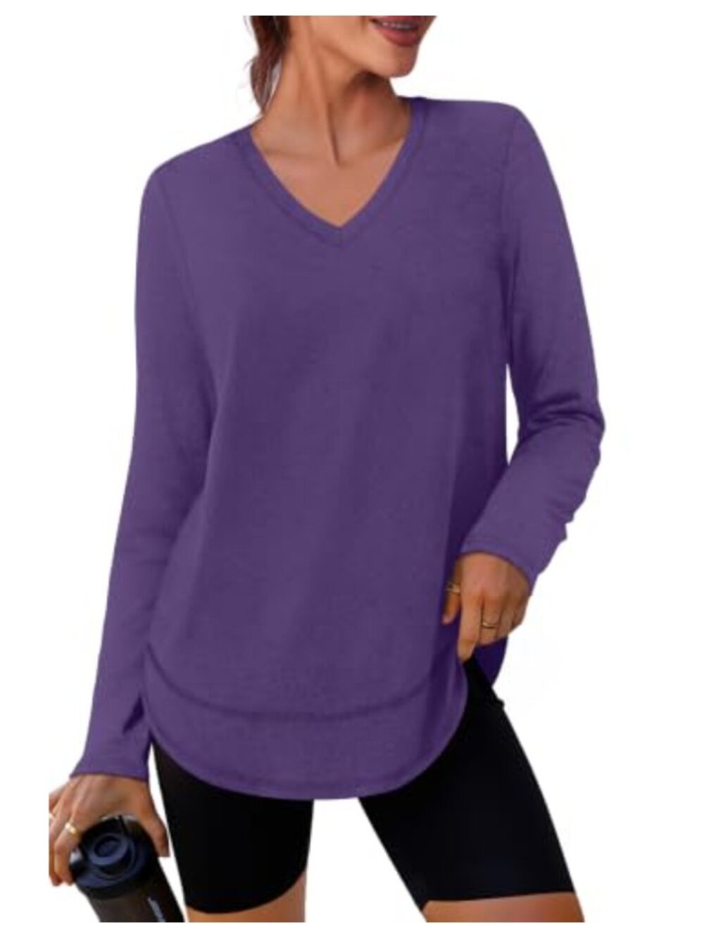 Women's Long Sleeve Workout Top UPF 50+ Quick Dry Athletic Yoga Gym Shirt